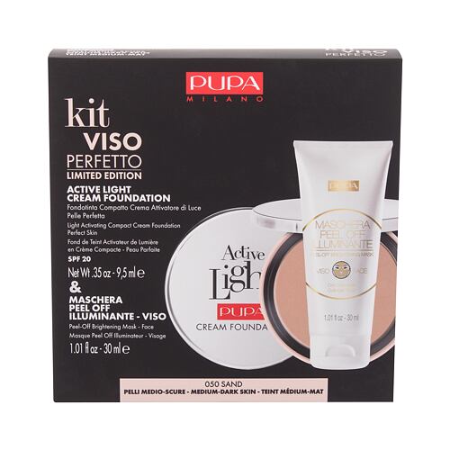 Puder Pupa Active Light Cream Foundation SPF20 9,5 ml 050 Sand Seti