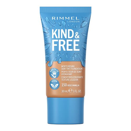 Puder Rimmel London Kind & Free Skin Tint Foundation 30 ml 150 Rose Vanilla