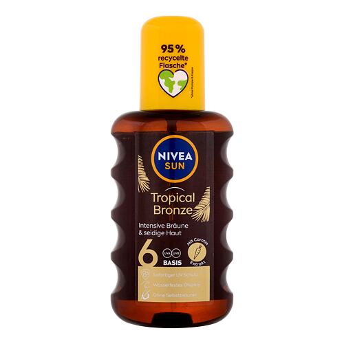 Zaščita pred soncem za telo Nivea Sun Tropical Bronze Oil Spray SPF6 200 ml