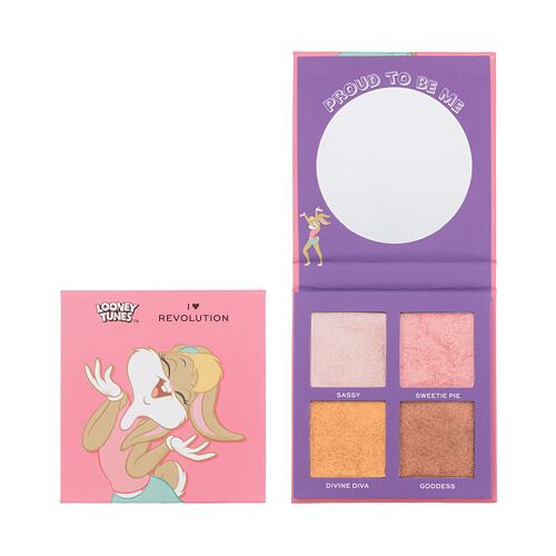 Osvetljevalec I Heart Revolution Looney Tunes Face Palette Lola 10 g