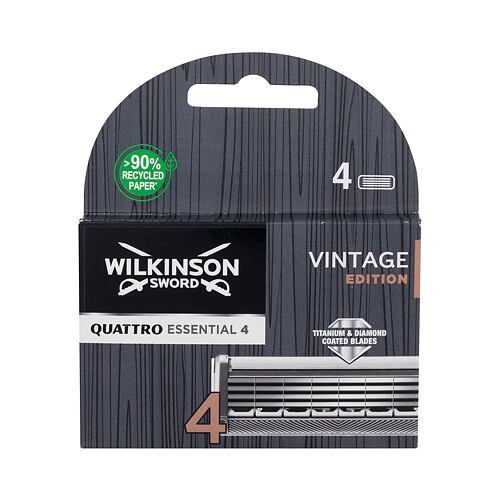 Nadomestne britvice Wilkinson Sword Quattro Essential 4 Vintage Edition 4 kos