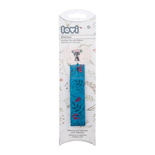 Verižica za dudo LOVI Wild Soul Soother Clip With Ribbon 1 kos