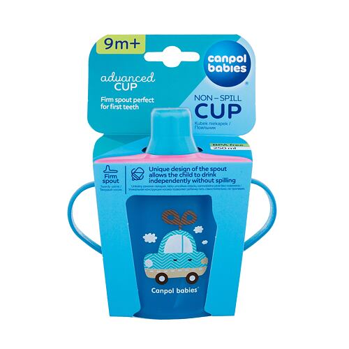 Skodelica Canpol babies Toys Non-Spill Cup Blue 9m+ 250 ml