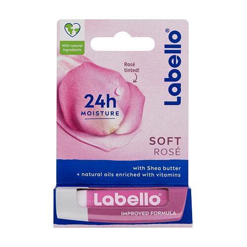 Balzam za ustnice Labello Soft Rosé 24h Moisture Lip Balm 4,8 g