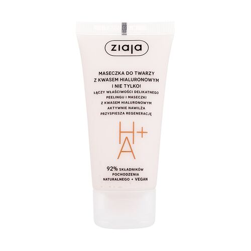 Maska za obraz Ziaja Face Mask + Scrub With Hyaluronic Acid 55 ml