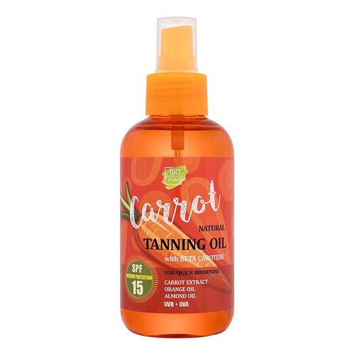 Zaščita pred soncem za telo Vivaco Bio Carrot Tanning Oil SPF15 150 ml