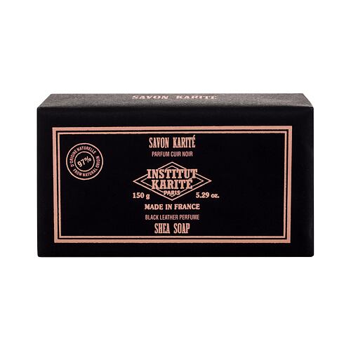 Trdo milo Institut Karité Shea Soap Black Leather 150 g