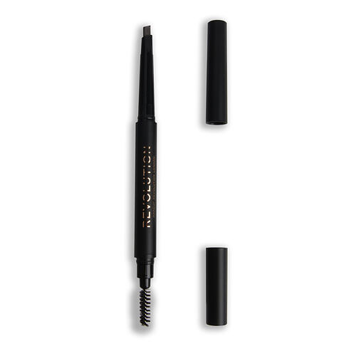 Svinčnik za obrvi Makeup Revolution London Duo Brow Definer 0,15 g Brown