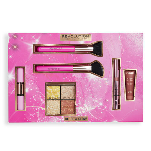 Osvetljevalec Makeup Revolution London Blush & Glow Gift Set 9,6 g Seti