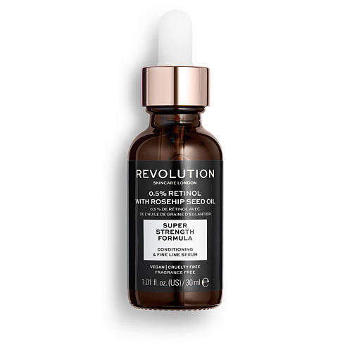 Serum za obraz Revolution Skincare Skincare 0,5% Retinol with Rosehip Seed Oil 30 ml