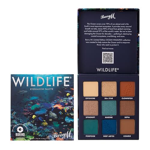 Senčilo za oči Barry M Wildlife Ocean Eyeshadow Palette 10,8 g