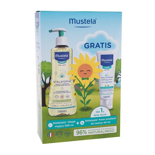 Oljni gel za prhanje Mustela Bébé Stelatopia 500 ml Seti