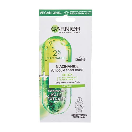 Maska za obraz Garnier Skin Naturals Niacinamide Ampoule 1 kos