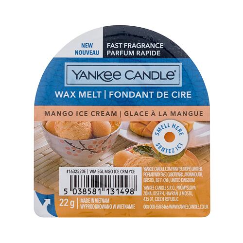 Dišeči vosek Yankee Candle Mango Ice Cream 22 g