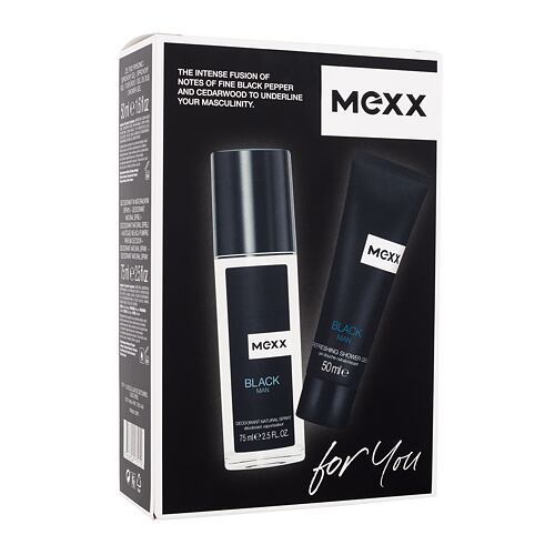 Deodorant Mexx Black 75 ml Seti