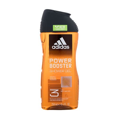 Gel za prhanje Adidas Power Booster Shower Gel 3-In-1 New Cleaner Formula 250 ml