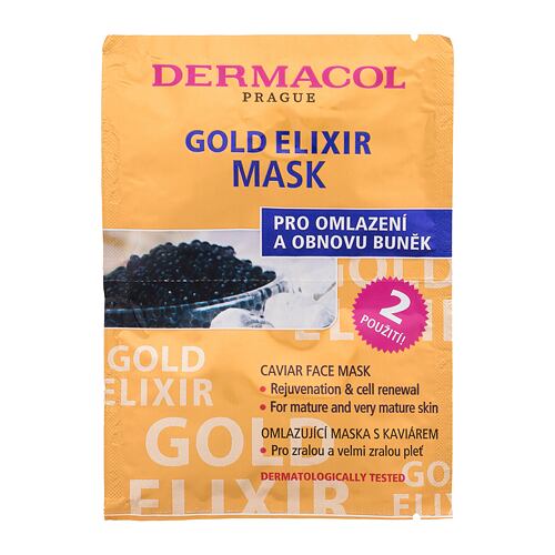 Maska za obraz Dermacol Gold Elixir 16 ml