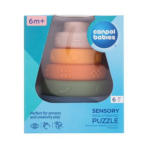 Igrača Canpol babies Sensory Ring Pyramid Puzzle 1 kos