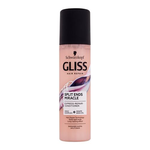 Nega brez izpiranja Schwarzkopf Gliss Split Ends Miracle Expres-Repair-Conditioner 200 ml