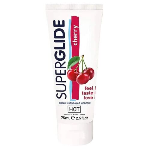 Lubrikanti Hot SuperGlide Cherry 75 ml