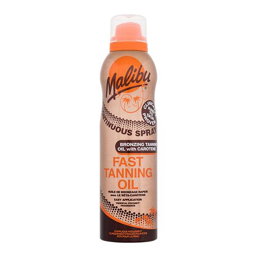 Zaščita pred soncem za telo Malibu Continuous Spray Fast Tannin Oil With Carotene 175 ml