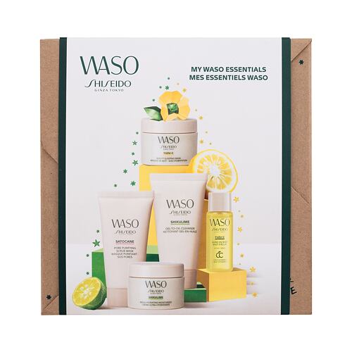 Čistilni gel Shiseido Waso My Waso Essentials 30 ml poškodovana škatla Seti