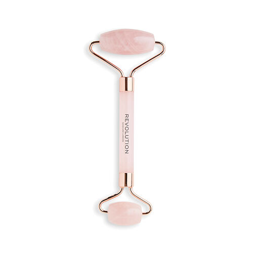 Masažni valjček in kamen Revolution Skincare Roller Rose Quartz Facial Roller 1 kos