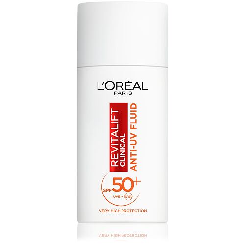 Dnevna krema za obraz L'Oréal Paris Revitalift Clinical Anti-UV Fluid SPF50+ 50 ml