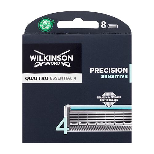 Nadomestne britvice Wilkinson Sword Quattro Essential 4 8 kos poškodovana škatla