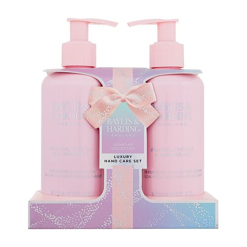 Losjon za telo Baylis & Harding Jojoba, Vanilla & Almond Oil Signature Collection Luxury Hand Care Set 300 ml Seti