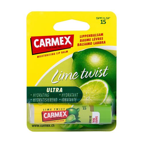 Balzam za ustnice Carmex Ultra Moisturising Lip Balm Lime Twist SPF15 4,25 g