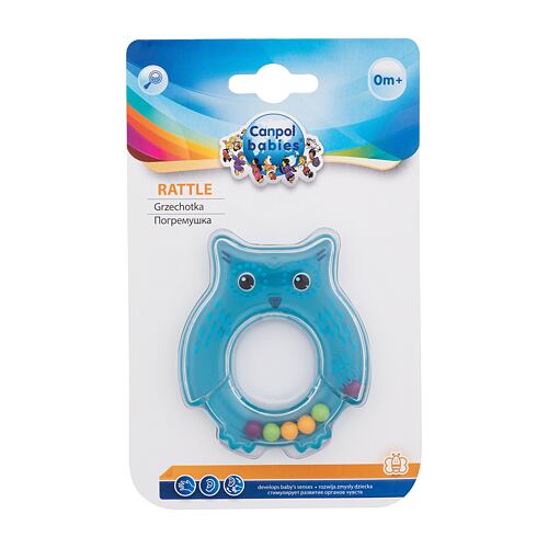 Ropotuljica Canpol babies Rattle Owl Blue 1 kos