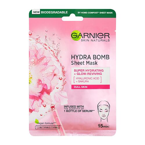 Maska za obraz Garnier Skin Naturals Hydra Bomb Sakura 1 kos