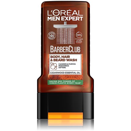 Gel za prhanje L'Oréal Paris Men Expert Barber Club Body, Hair & Beard Wash 300 ml