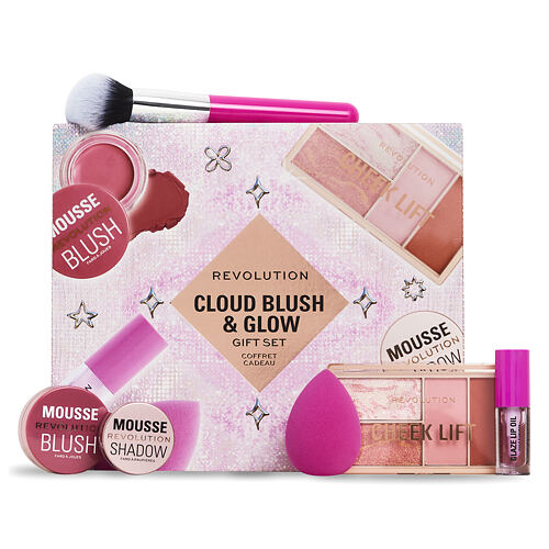 Senčilo za oči Makeup Revolution London Cloud Blush & Glow Gift Set 4 g Seti