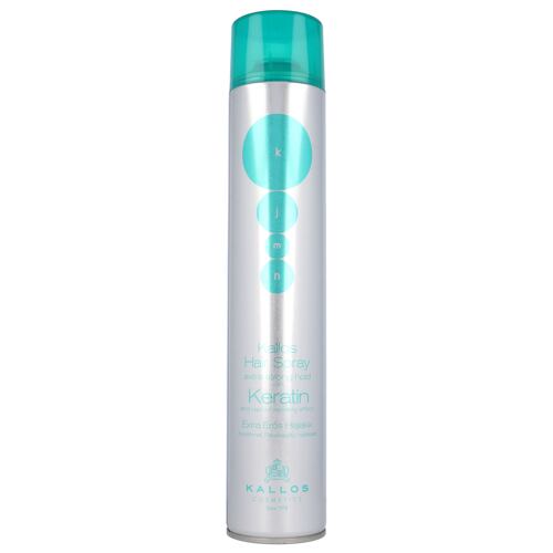 Lak za lase Kallos Cosmetics Hair Spray Extra Strong Hold With Keratin 750 ml poškodovana steklenička