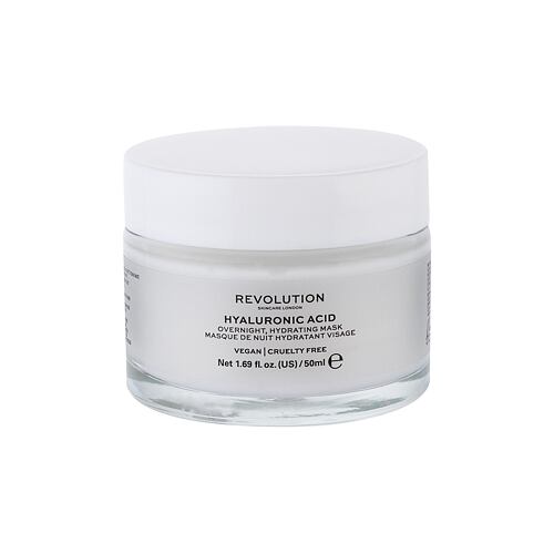 Maska za obraz Revolution Skincare Hyaluronic Acid Overnight Hydrating Mask 50 ml