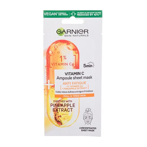 Maska za obraz Garnier Skin Naturals Vitamin C Ampoule Sheet Mask 1 kos