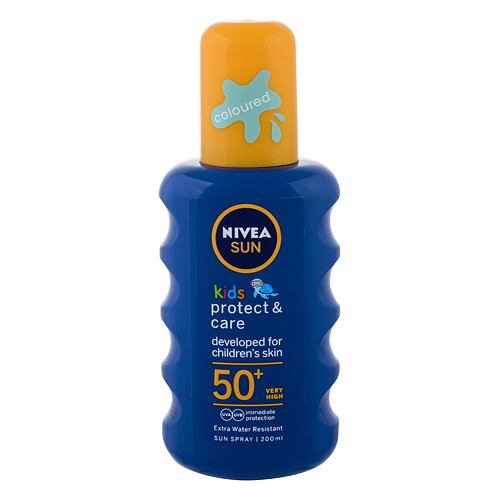 Zaščita pred soncem za telo Nivea Sun Kids Protect & Care Sun Spray SPF50+ 200 ml