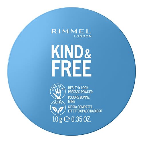 Puder v prahu Rimmel London Kind & Free Healthy Look Pressed Powder 10 g 01 Translucent