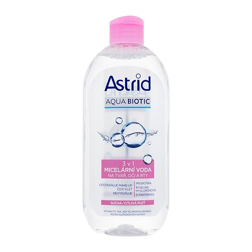 Micelarna vodica Astrid Aqua Biotic 3in1 Micellar Water Dry/Sensitive Skin 400 ml