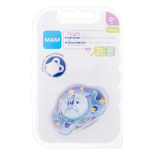 Duda MAM Night Silicone Pacifier 0m+ Rocket 1 kos