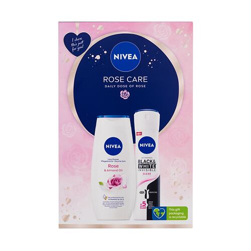 Gel za prhanje Nivea Rose Care 250 ml Seti