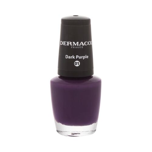 Lak za nohte Dermacol Nail Polish Mini Autumn Limited Edition 5 ml 01 Dark Purple