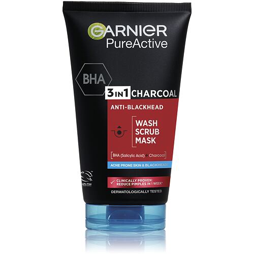 Maska za obraz Garnier Pure Active 3in1 Charcoal 150 ml