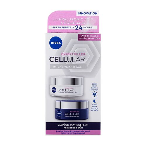 Dnevna krema za obraz Nivea Cellular Expert Filler Duo 50 ml Seti