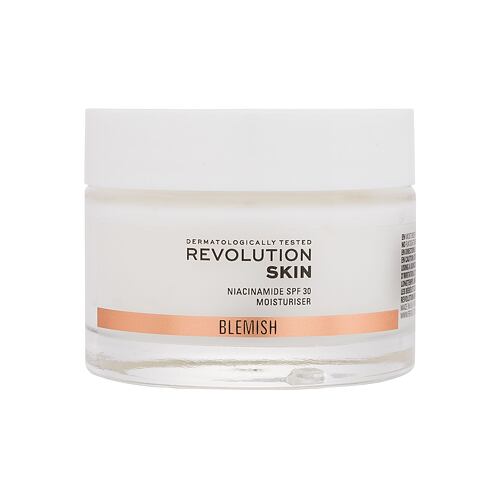 Dnevna krema za obraz Revolution Skincare Blemish Niacinamide Moisturiser SPF30 50 ml