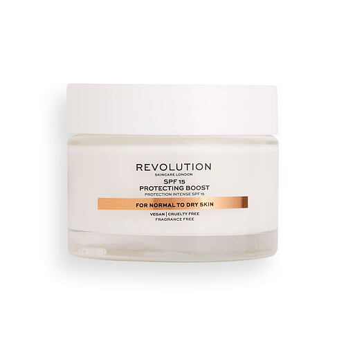 Dnevna krema za obraz Revolution Skincare Moisture Cream Normal to Dry Skin SPF15 50 ml