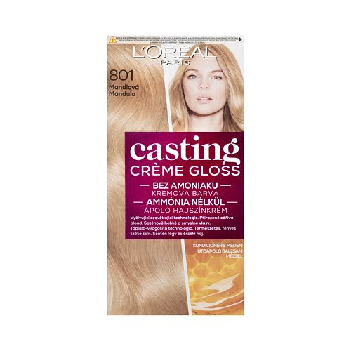 Barva za lase L'Oréal Paris Casting Creme Gloss Glossy Blonds 48 ml 801 Silky Blonde