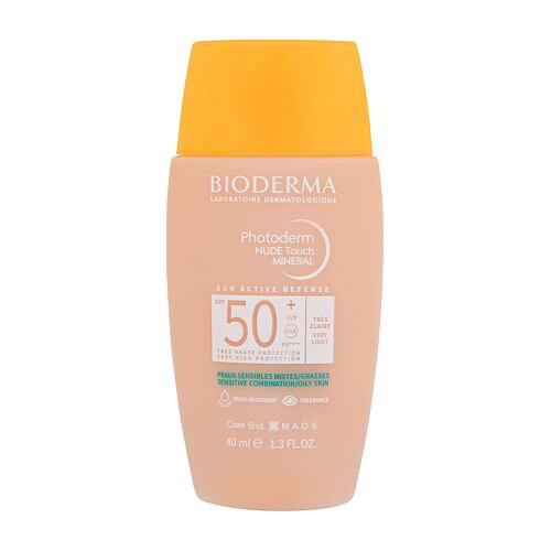 Zaščita pred soncem za obraz BIODERMA Photoderm Nude Touch Mineral SPF50+ 40 ml Very Light